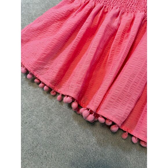 THML Smocked V-Neck Flutter Cap Sleeve Blouse - Picture 2 of 5